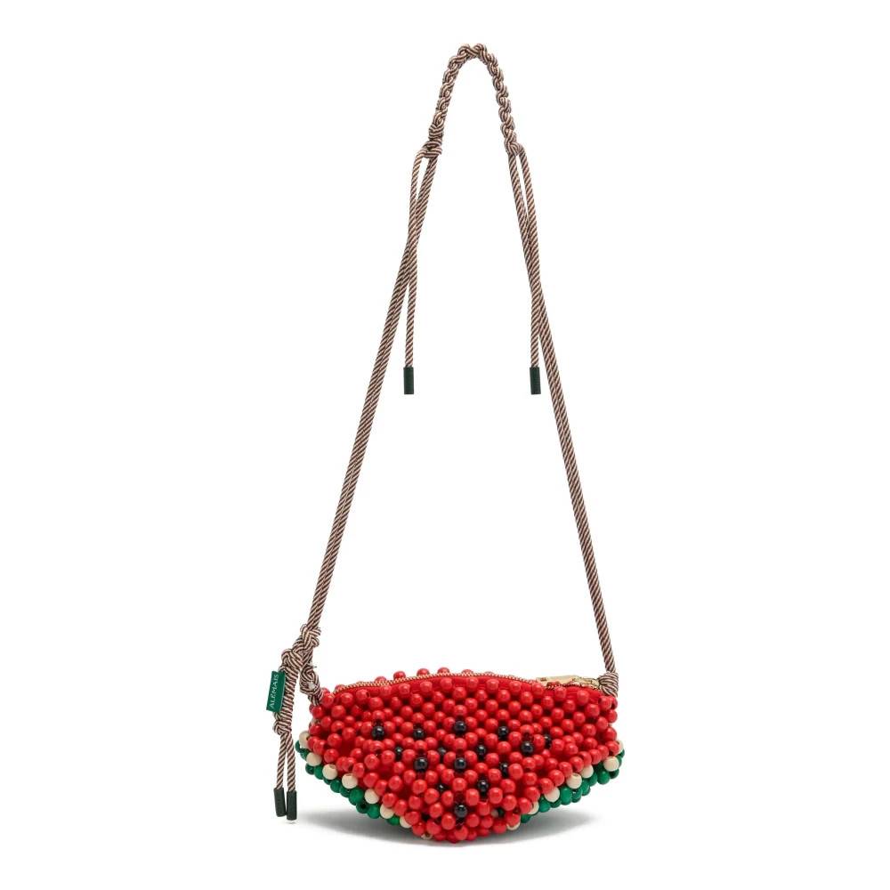 Alemais Watermelon Mini Bag - Tasker - Dame - Rød - ONE SIZE - Bomuld