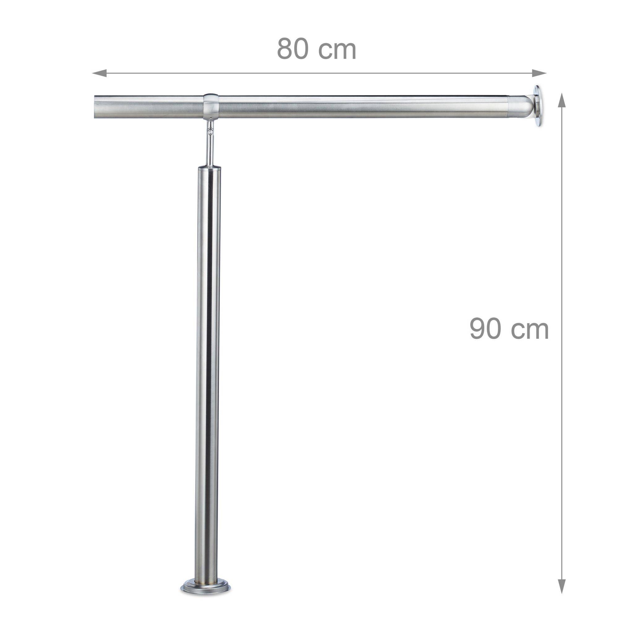 Trappräcke i rostfritt stål 80 -150 cm - 80 cm