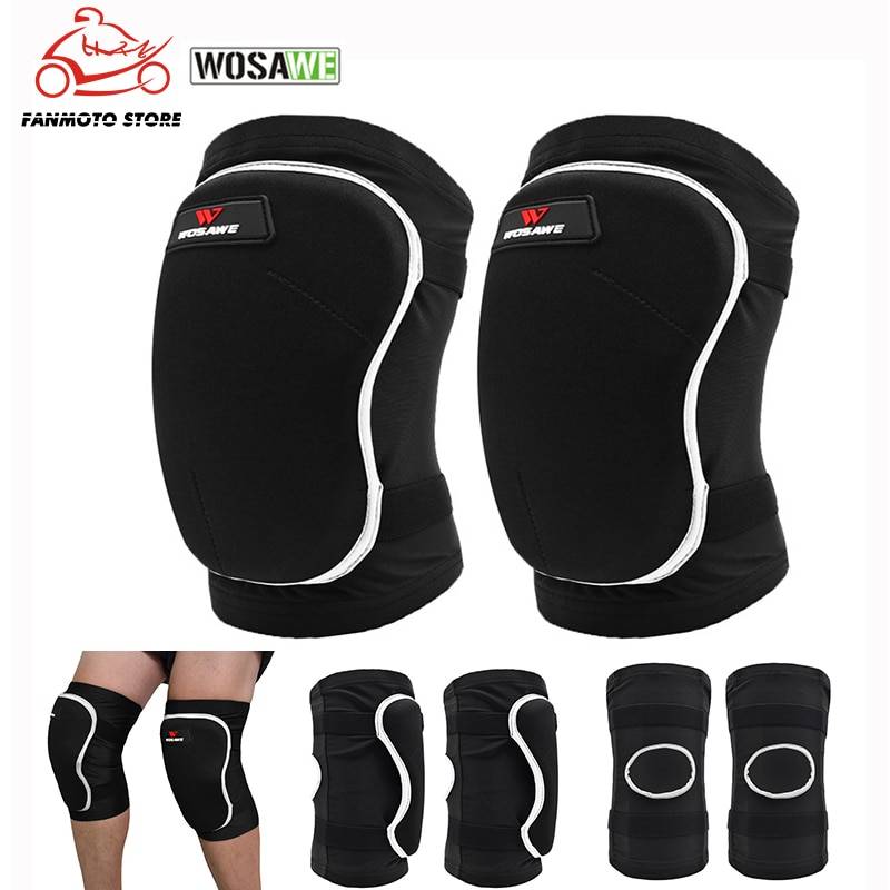 Wosawe motorcykel knäskydd snowboard rull hockey rumpa höftskydd mtb skateboard ski knäskydd stag stöd - M