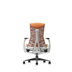 Herman Miller Embody Kontorstol - Hvidt Stel og Poleret Fodkryds / Bløde Baner - Til parket og hårde underlag