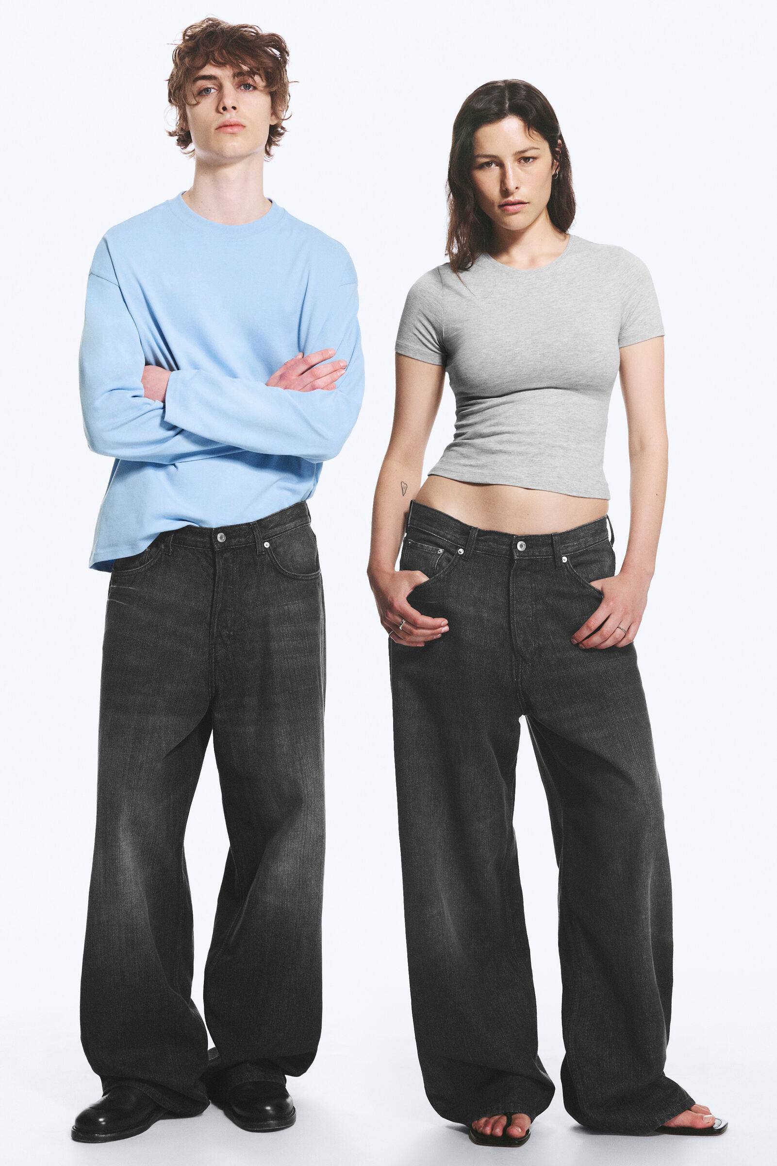 Astro Mid Rise Loose Baggy Unisex Jeans