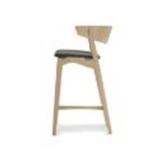 Sibast Furniture No 7 Bar Stool SH: 65 cm - Soap Oak / Remix 133 Dark Grey