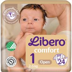 Libero Comfort 1 Öppen Blöja 2-5 kg 24 st