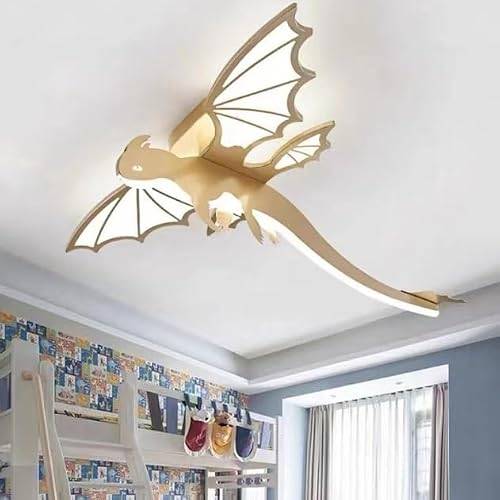 Harpochten LED Taklampa För Barnrum Modern Dimbar Taklampa Med Fjärrkontroll Dinosaurie Design 3000K ~ 6000 K Pendellampa För Barnrum Sovrum Lett