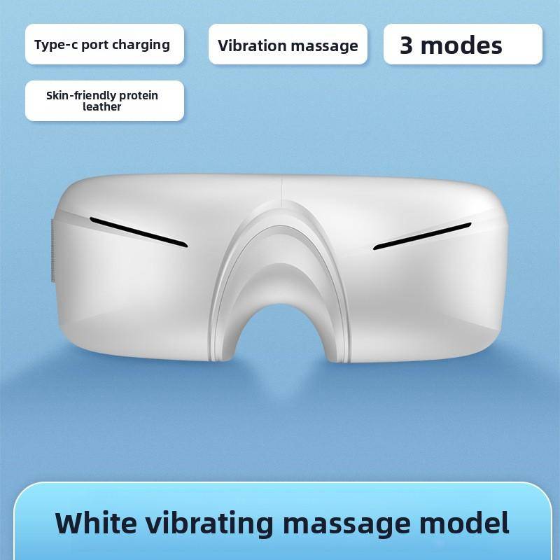Smart Eye Massager, Foldable Eye Protection Instrument, Heating Compress Airbag Massage Vibration Bluetooth Eye Care Instrument English