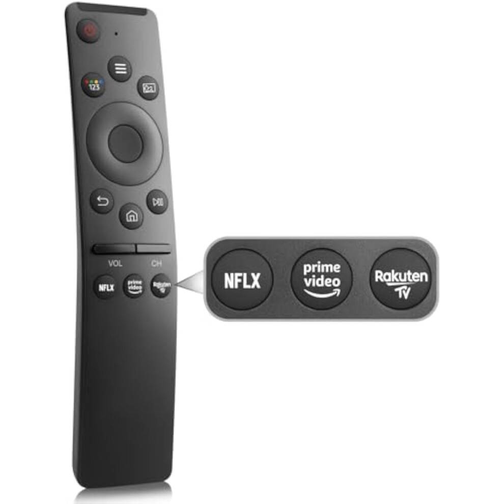 Universal-för-Samsung-Smart-TV-Remote, Ersättningsfjärrkontroll för Samsung TV QLED Frame Curved 4K Smart TVs