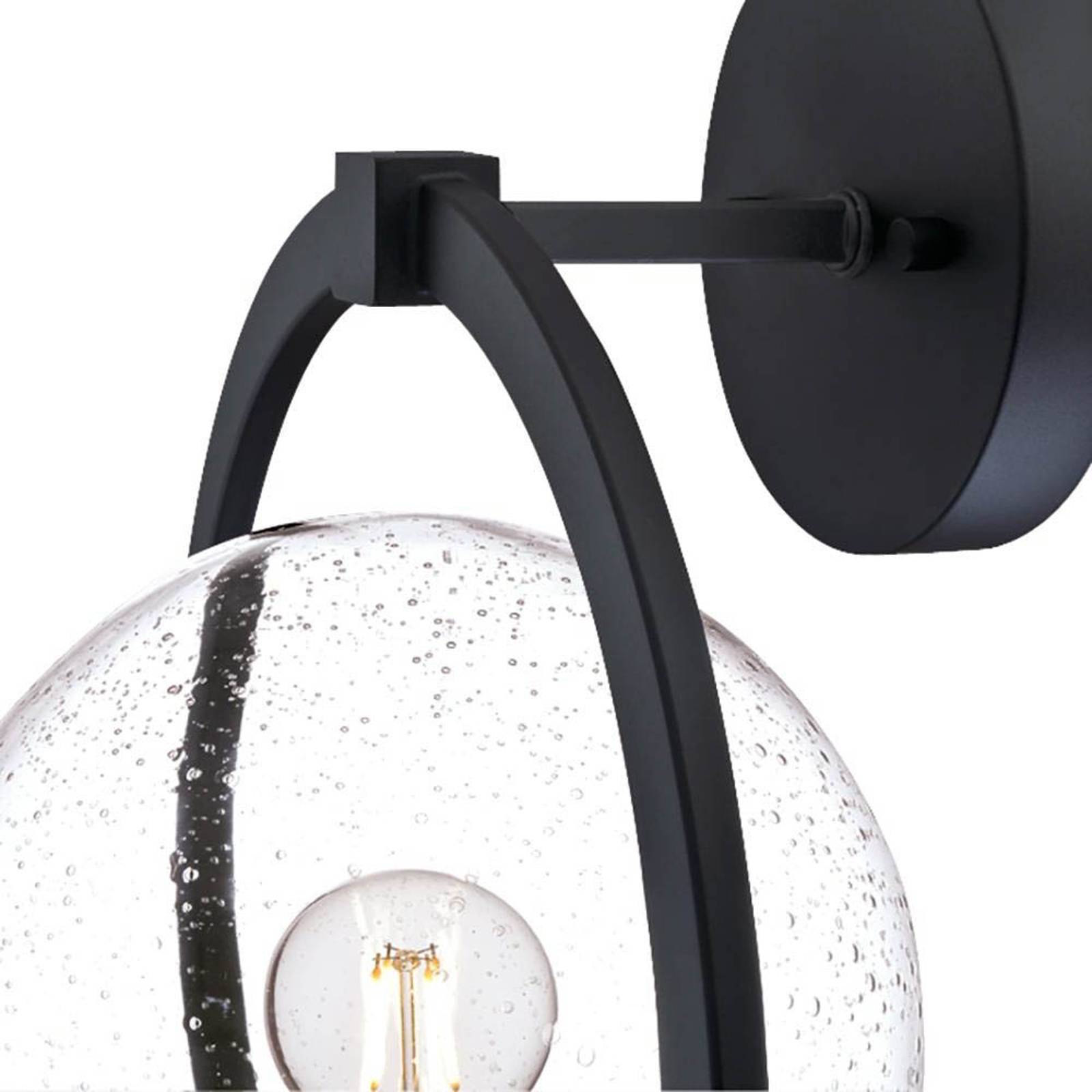 Westinghouse Vägglampa utomhus Palm Beach, dimbar, Svart, Metall, Utomhusvägglampa