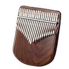 Fingerpiano För Nybörjare 21 Tangenter Svart Valnöt Kalimba Miniatyr Musikalisk Keyboard Nybörjare Professionell Synthesizer Instrument Tummen Piano(Style 1)