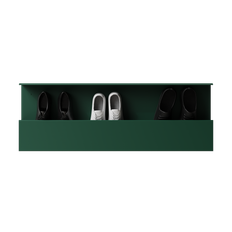 Nichba Shoe Box skohylla, 100 cm, grön