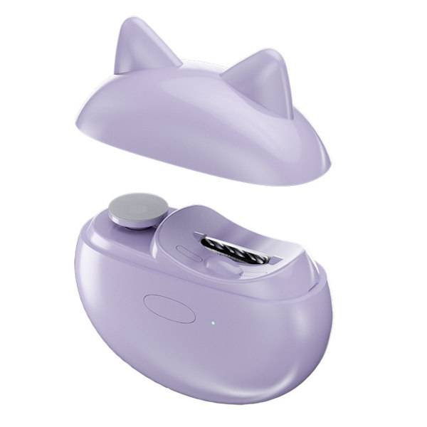 Elektrisk 2-i-1 Nagelklippare & Slipmaskin - Säker, Automatisk Nageltrimmer Purple
