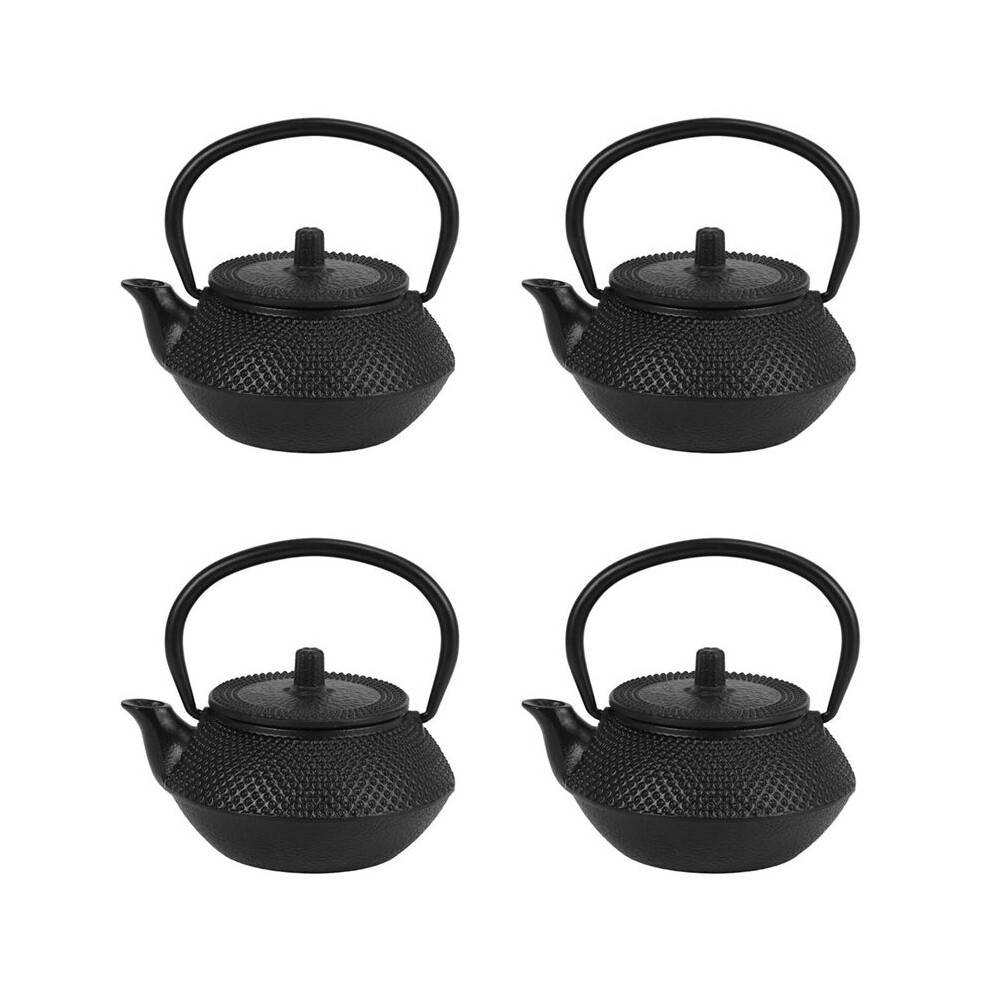 4X Iron Tea Pot with Stainless Steel Infuser Cast Japanese Iron Teapot Oolong Tea Puer Tea Tea Kettle 300ML