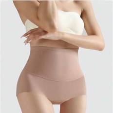 Sport Utomhus 1 st Dam Högmidjad Magkontroll Butt Lifter Trosor Postpartum Midjetränare Body Shaper Shapewear Midjetränare Korsett Shapewear Shorts Gy - Aprikos (L,M,XL,XXL)