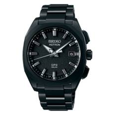 Seiko Astron GPS Solar Quartz Black Dial Black PVD Titanium Bracelet Men's Watch SSJ009J1