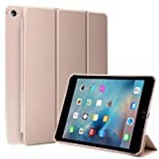 N NEWTOP Cover Kompatibel för Apple iPad Mini 4 7,9-tums 2015, Flip Smart Book Ori Case Ultra Slim Lätt Stand Support Wake/Sleep Simil Läder (Rosa)