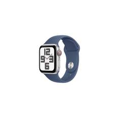 Apple Watch SE GPS + Cellular 40mm - Silver Aluminium Case with Denim Sport Band - S/M