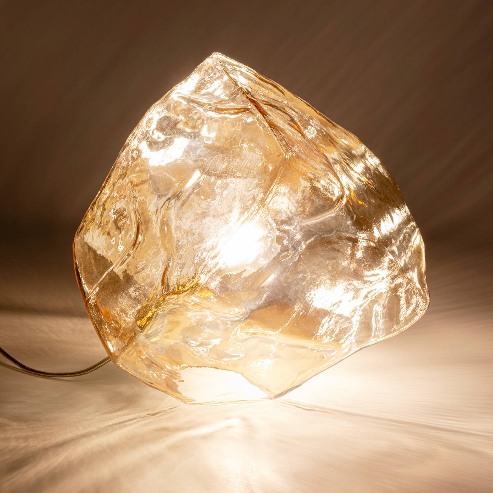 KARE Design bordslampa Aura, Mässing / guld, Vardagsrum / matsal, Glas, Design, Bordslampa