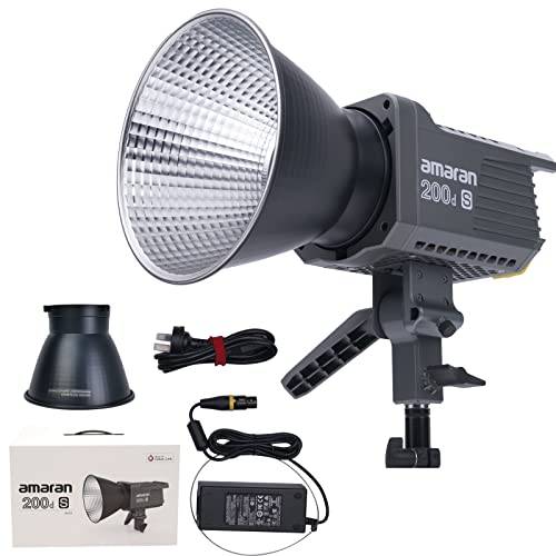 Aputure Amaran 200d S LED-videoljus, kamerafotoljus Videofotoljus 5600K 55 800Lux@1m CRI≥96 TLCI≥99 Studioljus 200W.