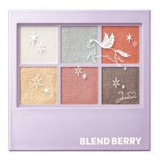 BLEND BERRY Aura Creation Holiday Limited Color 104 Berry Frozen Eyeshadow Eye Color KOSE 1 piece (White & Pink) (x 1)