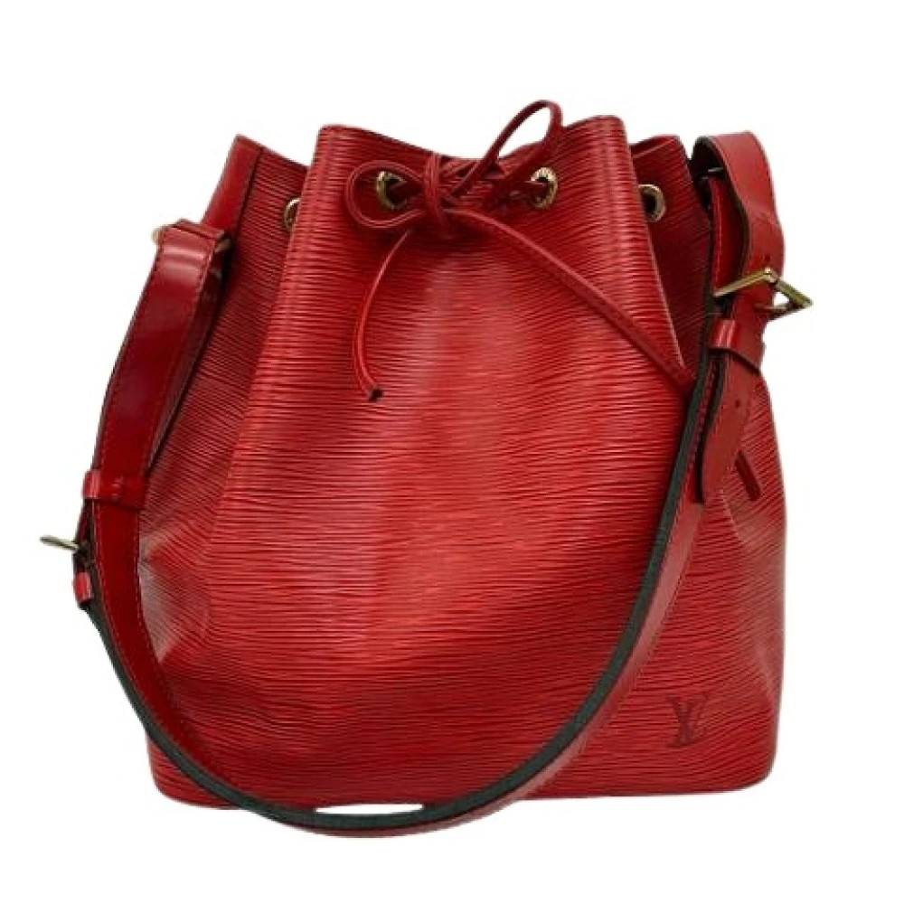 Louis Vuitton Vintage Pre-owned Bucket Bag - Vintage - Dame - Rød - ONE SIZE - Læder