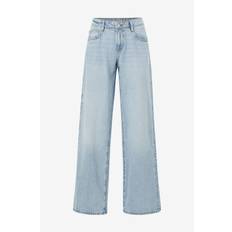 Gina Tricot - Jeans Low Wide Jeans - Blå - 42