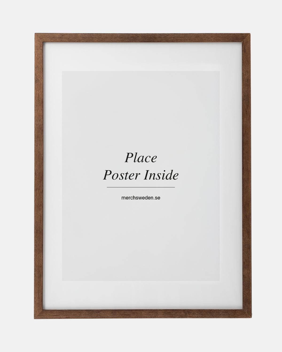Walnut Wooden Frame – Elegant Dark Wooden Frame for Posters & Art | Free Shipping over 899 kr 30x40 cm