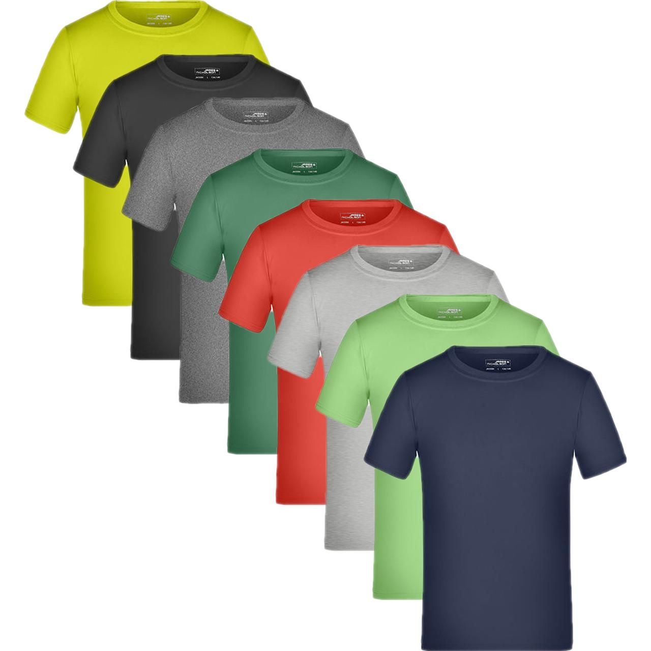 James & Nicholson JN358K Junior Active-T Light Melange L (134/140).