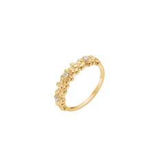 Lund Copenhagen - Blomster ring i 8 kt guld med i alt 0,06ct