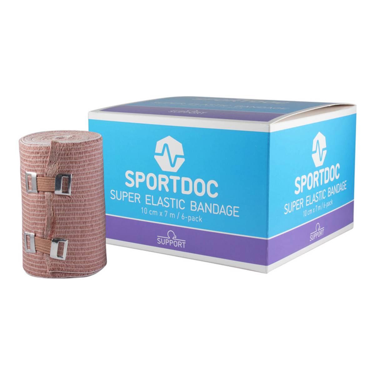 Bandage Super Elastic Bandage 10 cm x 7 m 6-pack Box