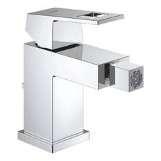 Grohe Eurocube Bidetmischer mit Zugstangen-Ablaufgarnitur, chrom - 23138000