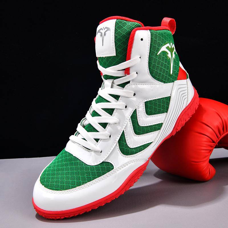 Herr Boxningsskor Original Professionella Brottningsskor Sport Lätta Sneakers Damer Andningsbara Tränings Brottningsstövlar cm white