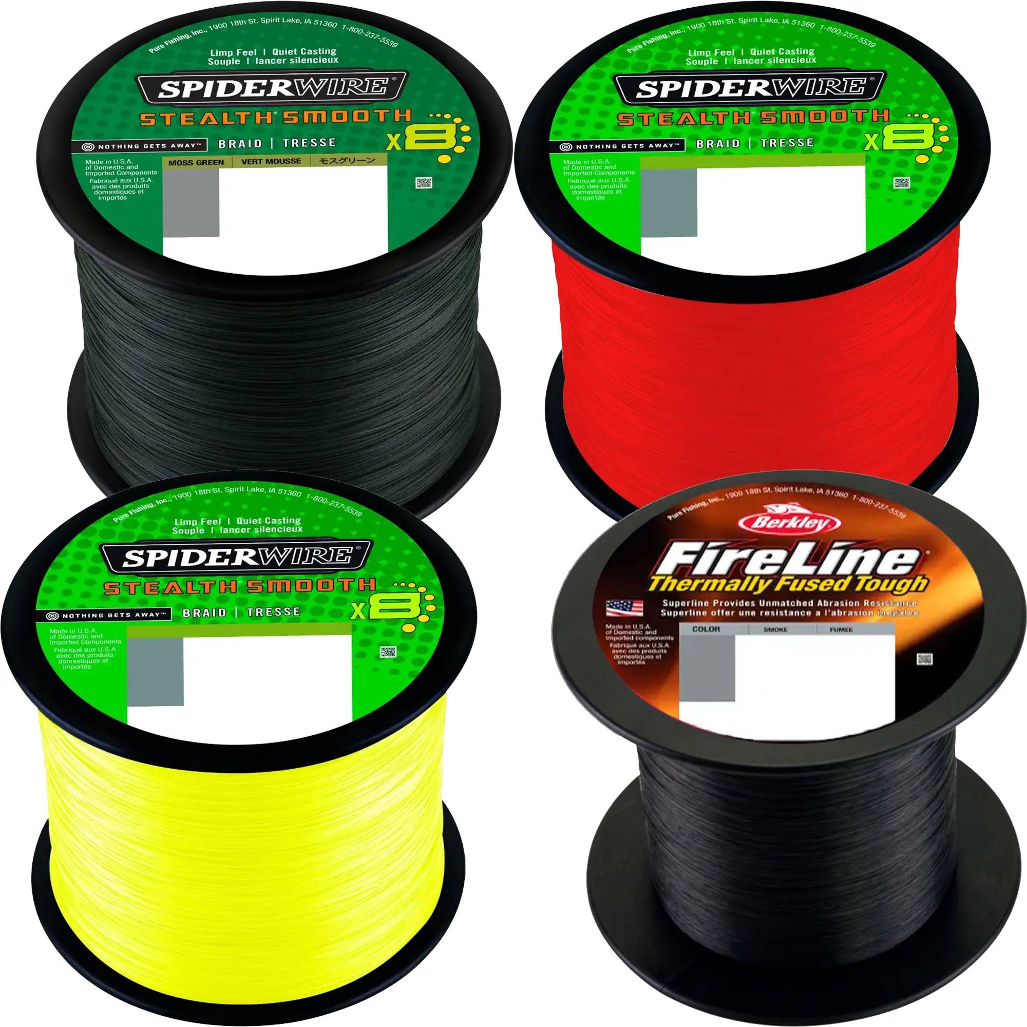 Påspoling af 150m luksus Spiderwire fletline ved hjulkøb Smooth 8 Grøn 0,09mm 7,5kg