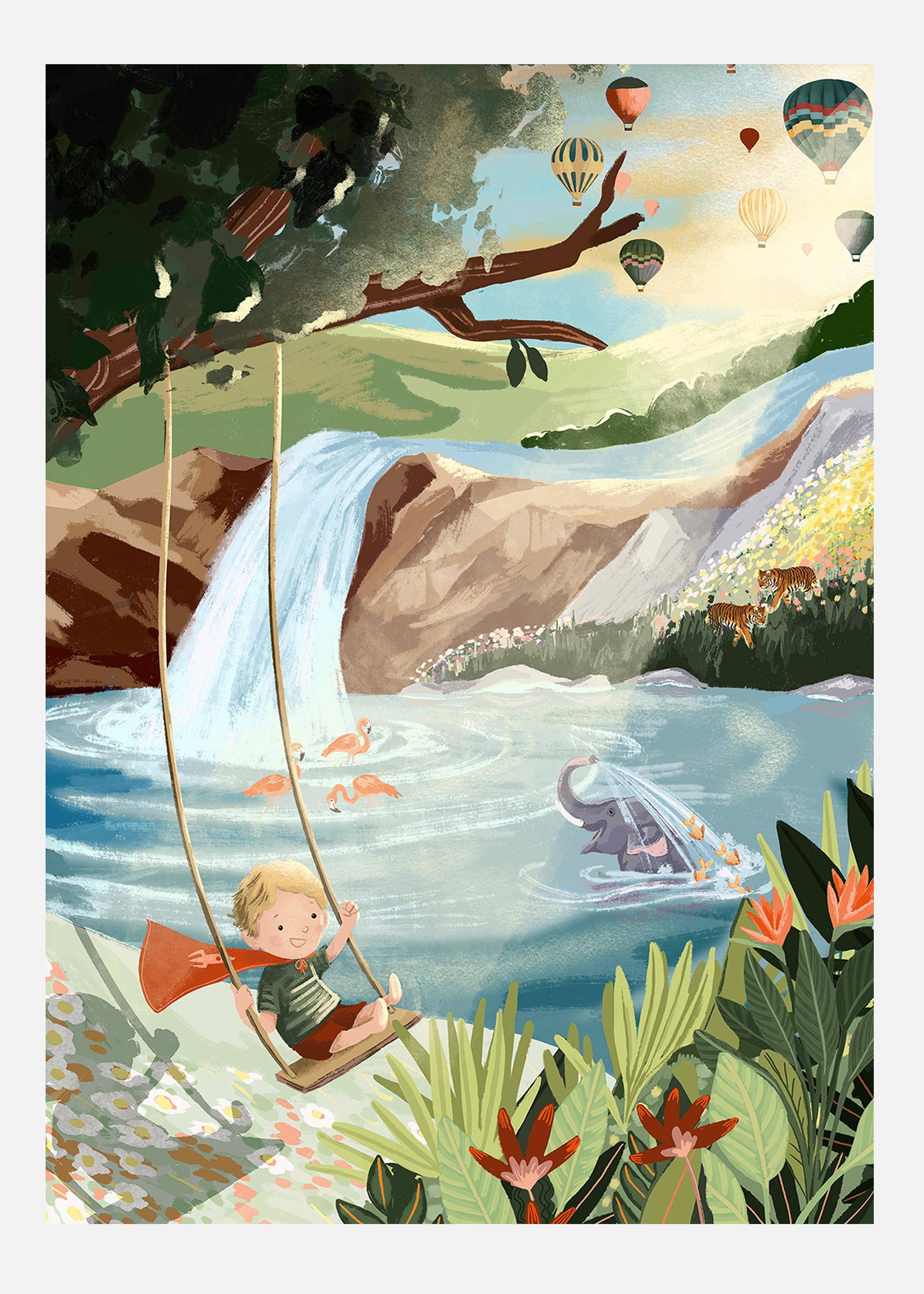 Swingset Dreams Canvastavla (30x40 cm)