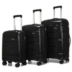Suitcases, Cross-Border Large-Capacity Suitcases, Men's Explosion-Proof Password Suitcases, Multi-Color Suitcases, Universal Wheel Boarding Trolley Ca - P1 Black - 20 inch,24 inch,28 inch,3-piece Set