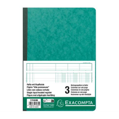Exacompta kolonnebog, 3 kolonner