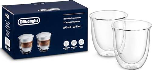 De’Longhi 5513214601 Cappuccino Termoglas, 2 Styckenen