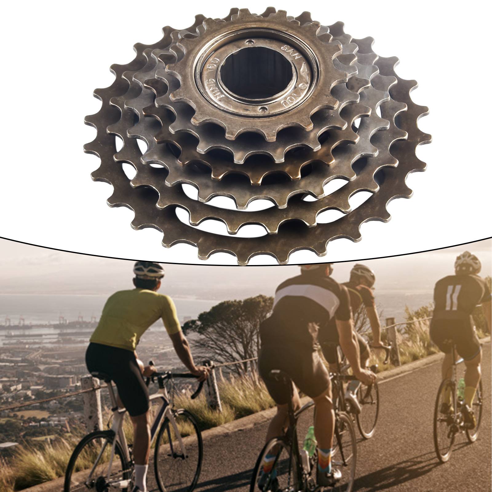 Bike 6/7/8 Speed Screw On Freewheel 13-28T High-Carbon Steel Low Noise Smooth Shifting For Bicycle Parts