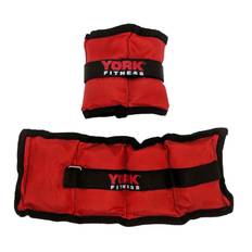York Fitness 2 x Ankle Wrist & Weights - 2 x 2kg (Blue)