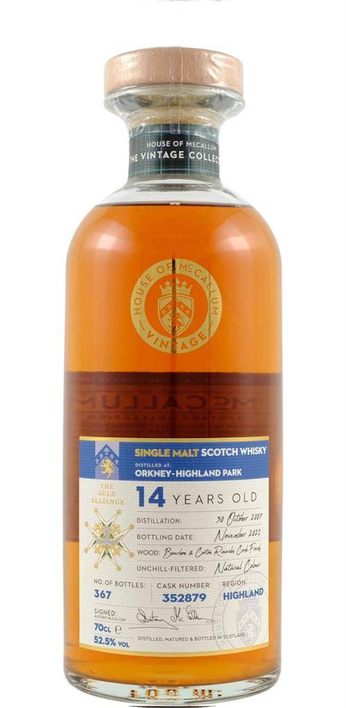 Whisky - McCallum Orkney Highland Park SC 14 år 52,5% 70cl.