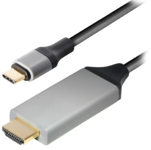 COM USB-C till HDMI - 4K 60Hz - Svart/Grå - 1m