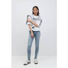 Gina Tricot-Molly high waist jeans-highwaist jeans-Blått-M-Dam