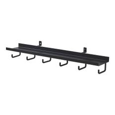 Hylla Millex Med 6 Krokar 40Cm Mattsvart