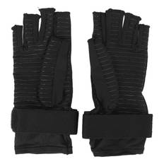 Half Finger Gloves Silicone Anti Slip Arthritis Compression Gloves for Finger Recovery Pain S