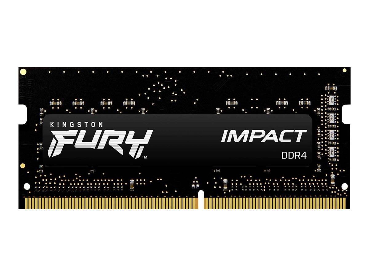 Kingston FURY Impact DDR4 32GB kit 3200MHz CL20 Ikke-ECC SO-DIMM 260-PIN --> I lager, forväntat leveransdatum hos dig 26-02-2026