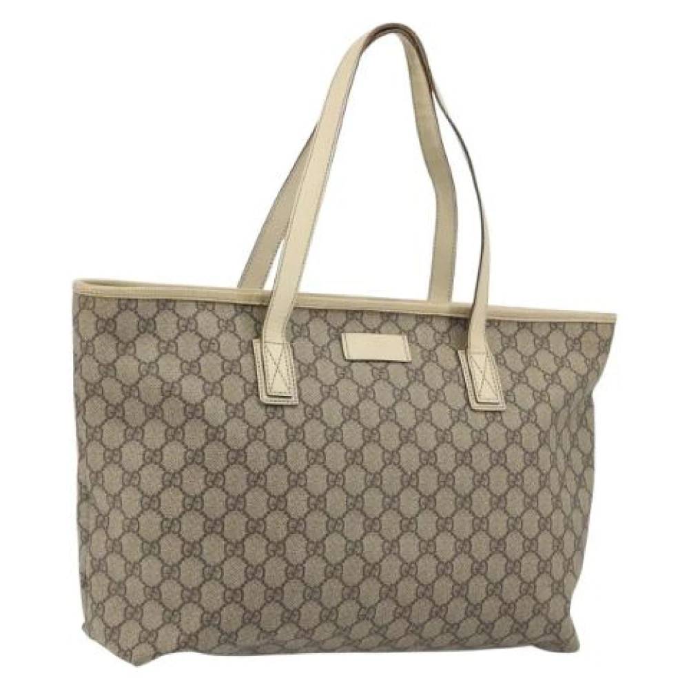 Gucci Vintage - Pre-owned Vintage GG Canvas Tote Vintage - Dam - ONE Size - Läder