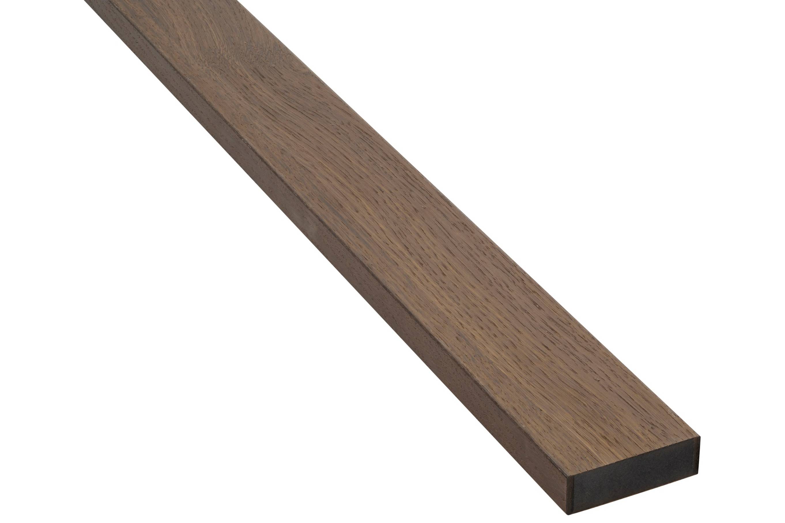 Fjordwall, Afslutningsliste, røget eg, sort kerne, 19x65x3000 mm