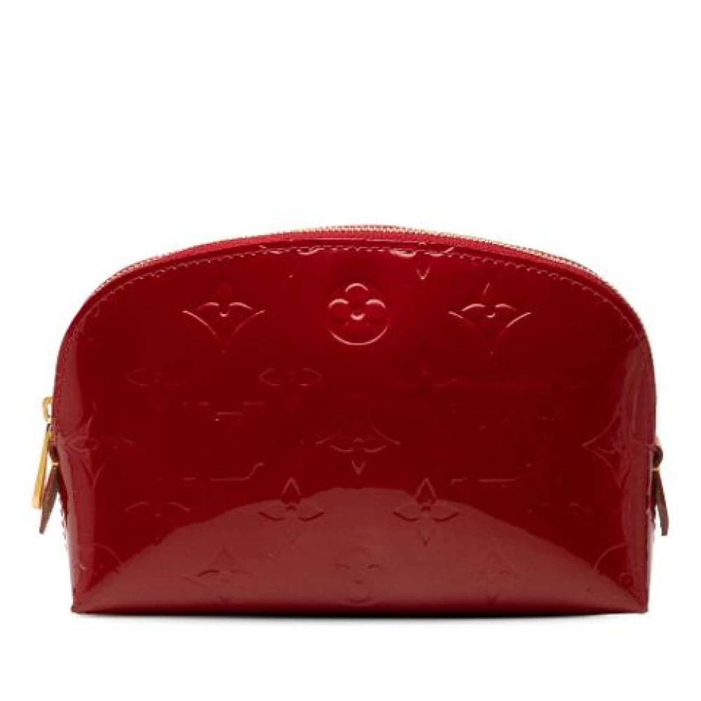 Louis Vuitton Vintage Pre-owned Cosmetic Pouch - Vintage - Dame - Rød - ONE SIZE - Læder
