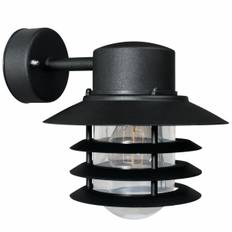 Vejers down udendørs væglampe, E27, sort - Philips Lighting + Philips Hue White, E27, 1600lm, 2700K