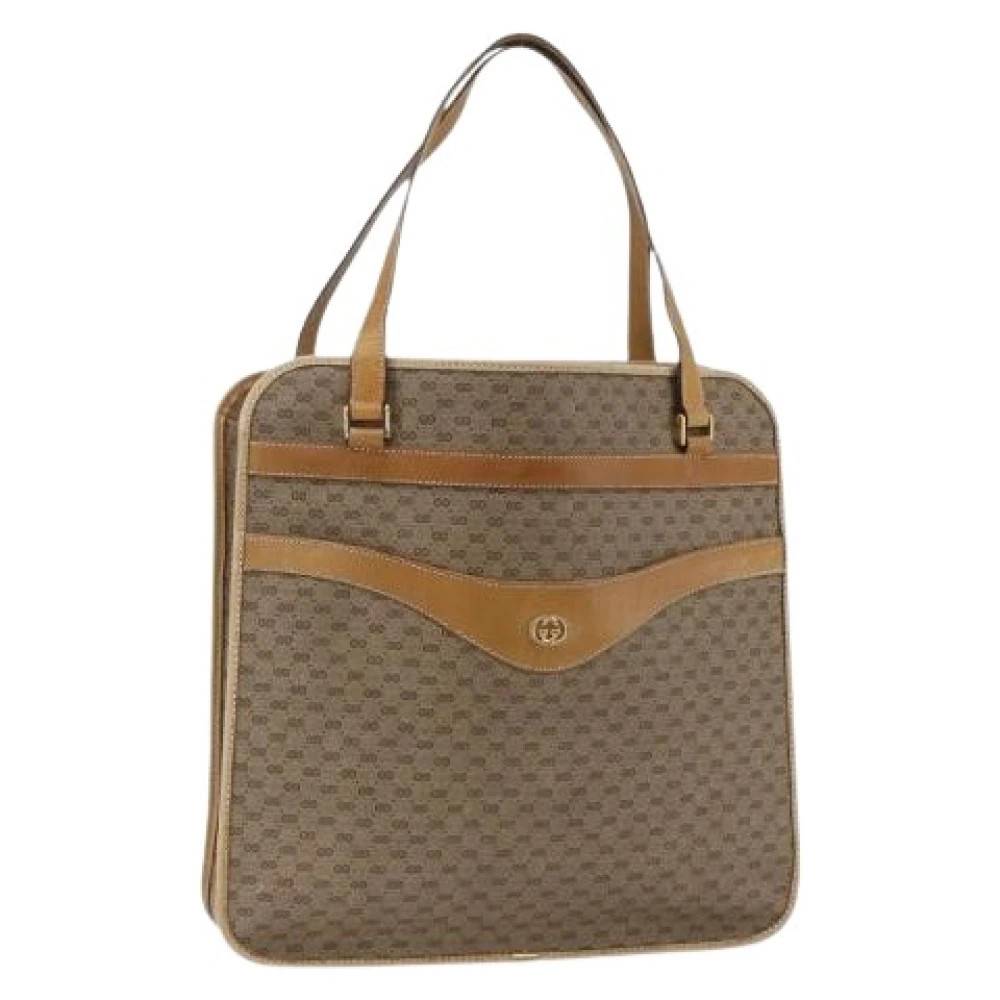 Gucci Vintage Pre-owned Tote Bag - Vintage - Dame - Beige - ONE SIZE - Tyl