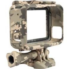 Orbmart cool camo kamouflage ram skyddande hölje skal för go pro gopro hero 5 6 7 sportkamera - Ljusgul