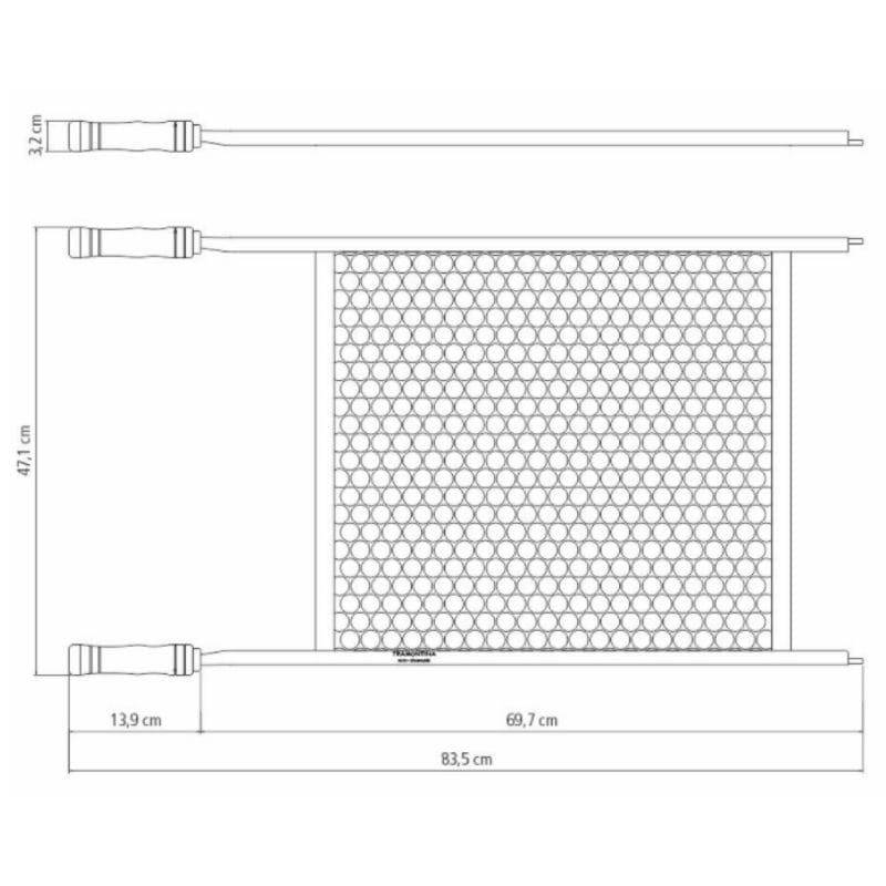 Grillrist Stor Hulnet til - Tramontina - 83,5 x 62 x 3 x 40 cm